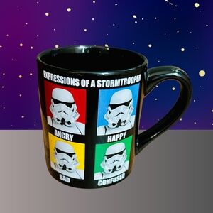 Star Wars Stormtroopers Expressions Ceramic Mug, 14 oz Coffee Cup